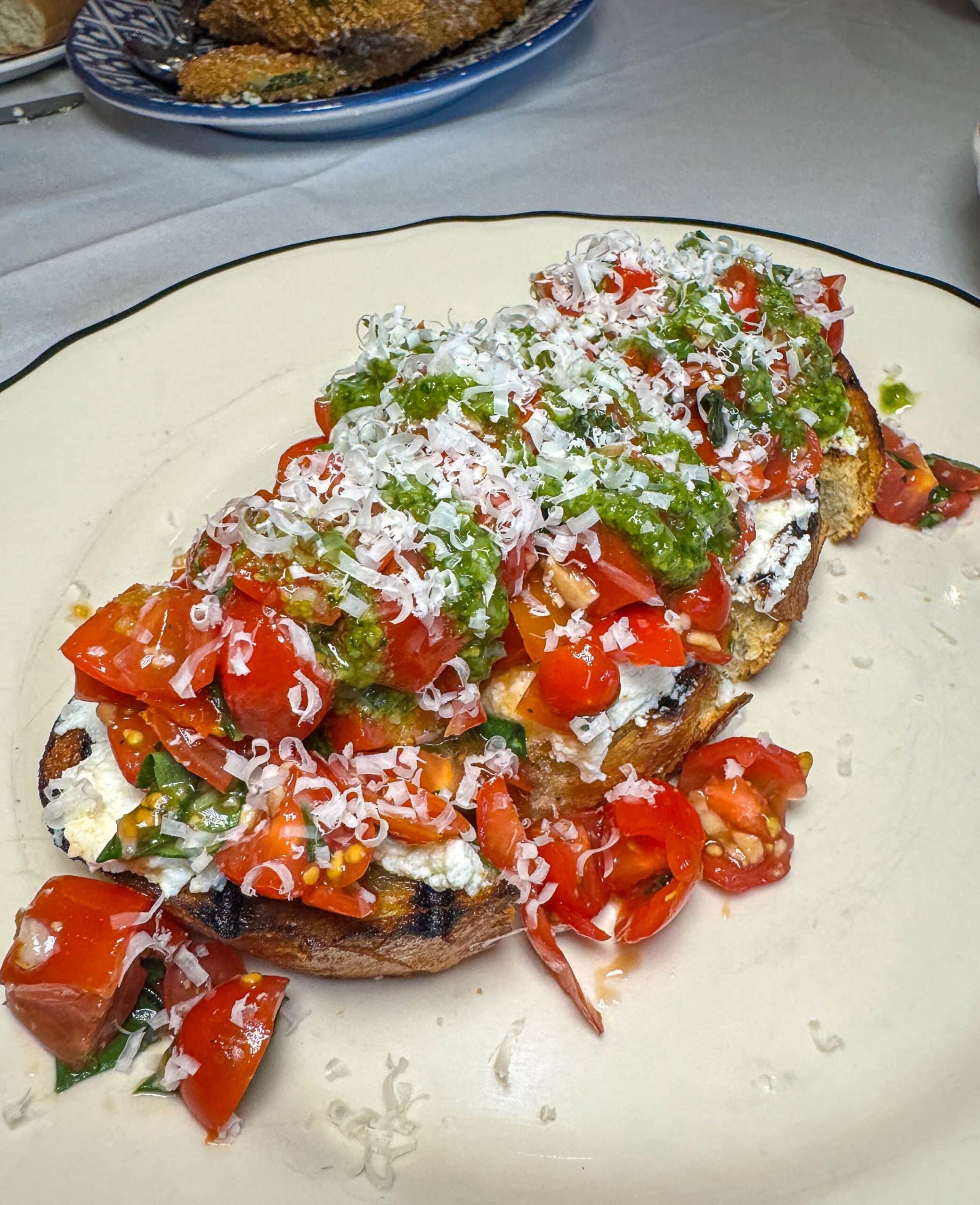 Bruschetti appetizer