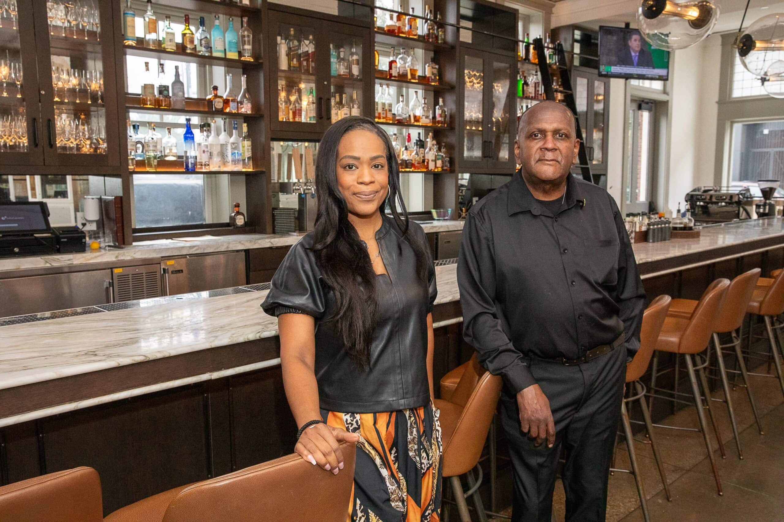 Elm & Good GM Marissa King and server Kenneth Sutton