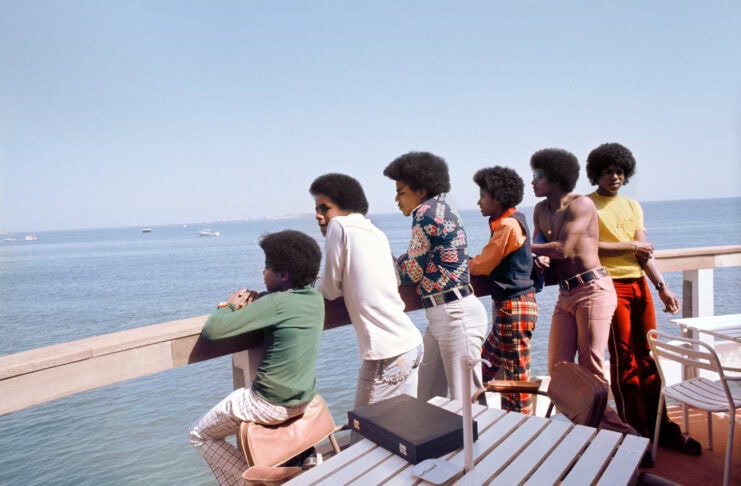 Black Photojurnalism Exhibit Opens at The Carter Museum March 15 The Jackson Five on boat from Black Photojournalism exhibition