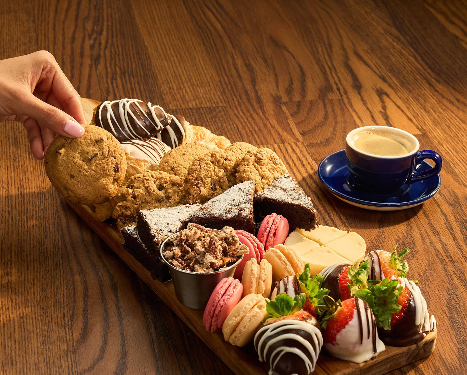 Valentine's sweet bakery board at la Madeleine