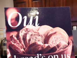 free bread and jam at la Madeleine