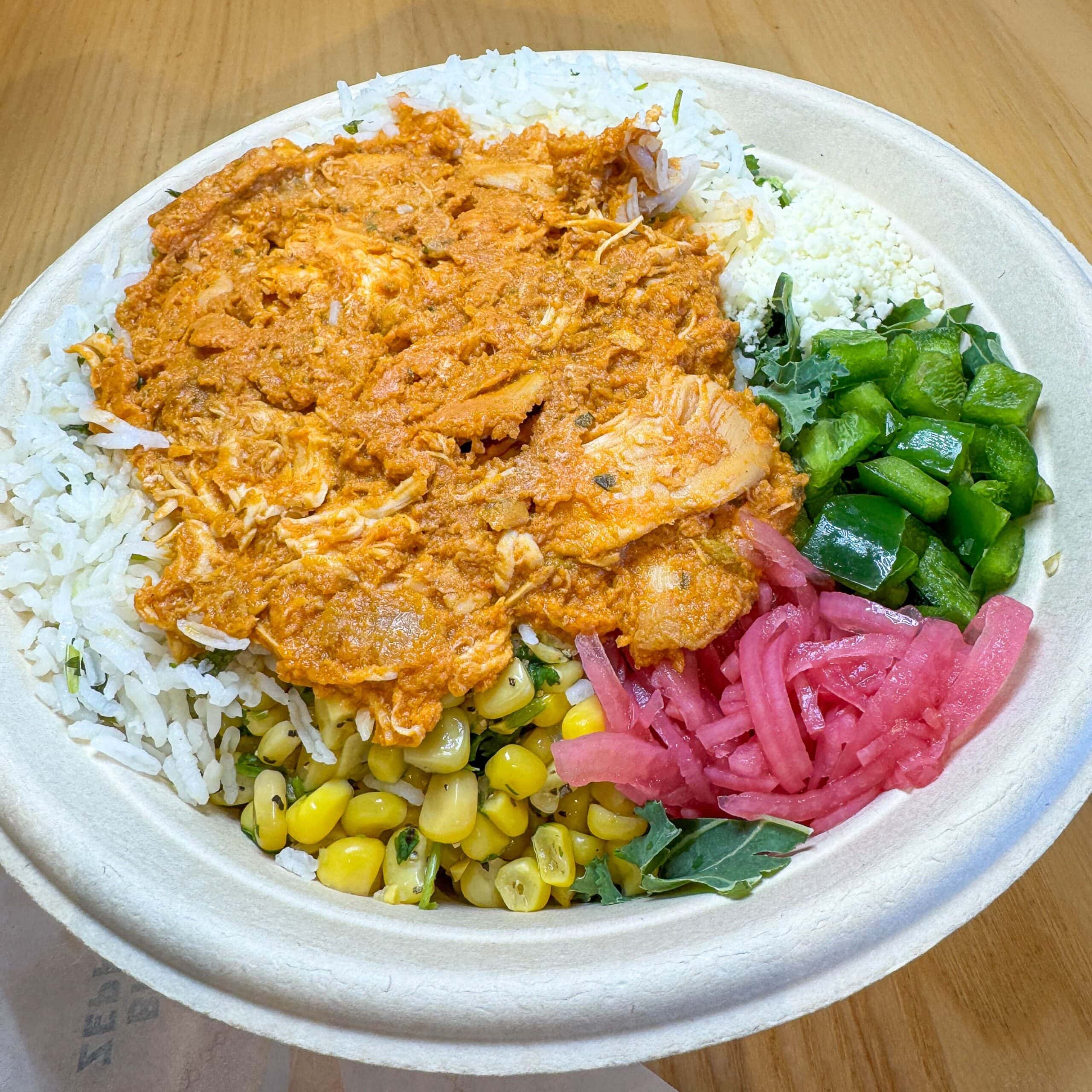 Bread Zeppelin chicken tinga bowl