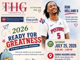 NBA Star Ron Holland II Hosts Back to School Day at Duncanville HS Ron Holland Duncanvile NBA star hosts back to school event