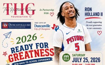 NBA Star Ron Holland II Hosts Back to School Day at Duncanville HS Ron Holland Duncanvile NBA star hosts back to school event