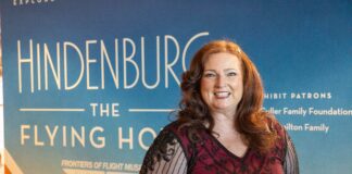 Hindenburg: The Flying Hotel Opens at Frontiers of Flight Museum in Dallas Hindenburg exhibit Frontiers of Flight Museum President/CEO