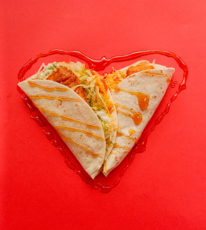 TB_hot honey chicken taco hot honey chicken taco