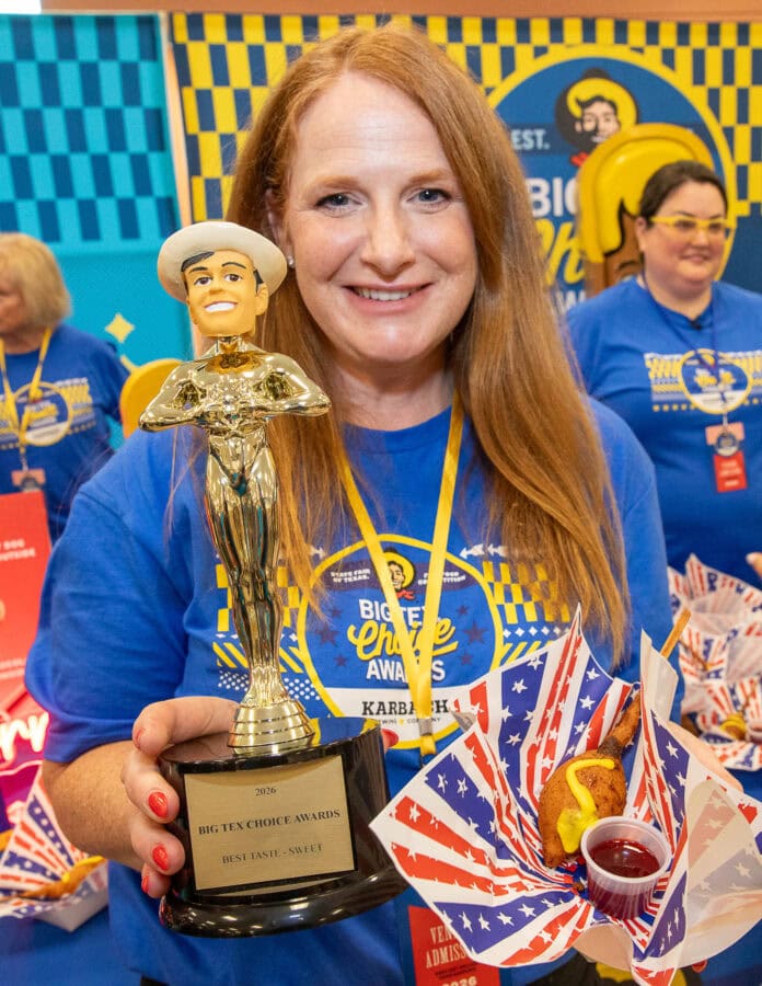 big tex winner sweet amber fletcher chocolate corny dog Big Tex winners