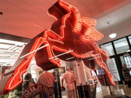 Legacy Dallas Exhibit Unveiled at Old Red Museum Flying Red Pegasus at Legacy Dallas exhibit