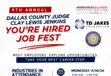 County Judge Clay Lewis Jenkins’ Ninth Annual “You’re Hired Job Fest” Over 3,100 High Paying Jobs Available Immediately