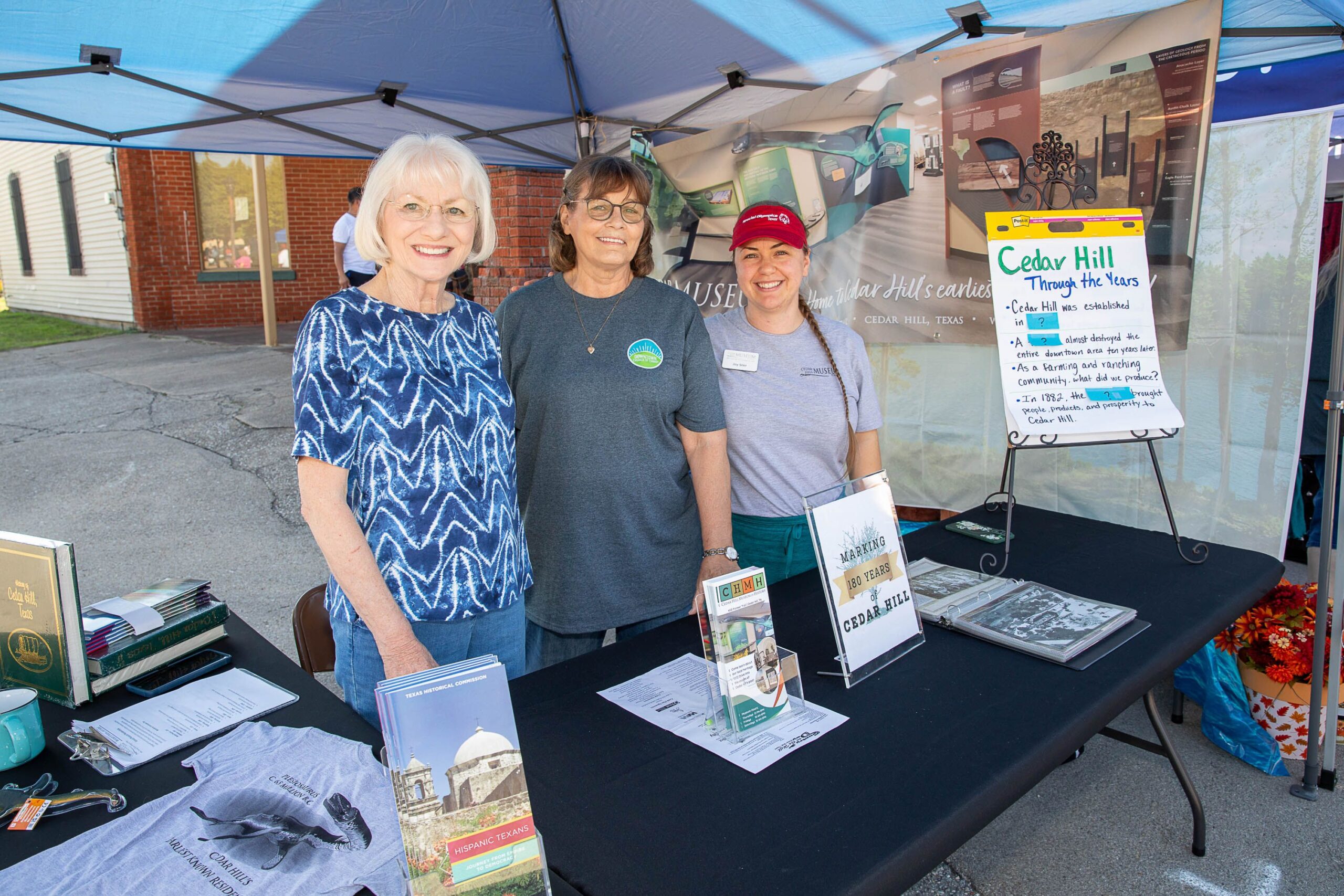 Cedar Hill Museum booth