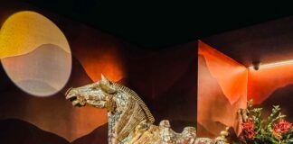 Docent Steak and Lounge Opens in Dallas Harwood District Oct. 1 Samurai collection sculpture