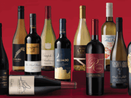 twelve wine bottles