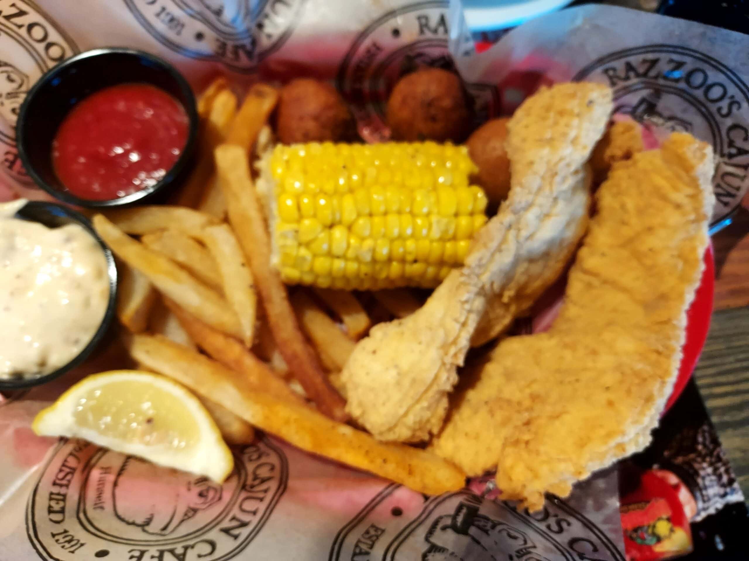 Razzoo's Cajun Cafe catfish basket